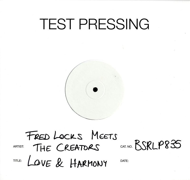 Love & Harmony-Burning Sounds-Vinyl LP Test Pressing-M/M