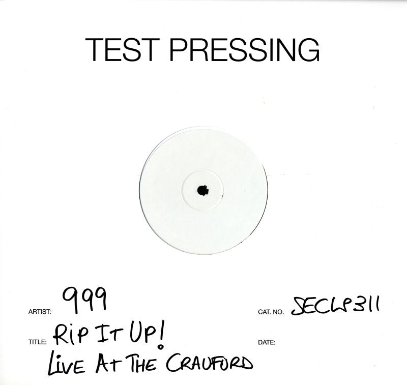 Rip It Up! - Live At The Craufurd Arms-Secret-Vinyl LP Test Pressing-M/M