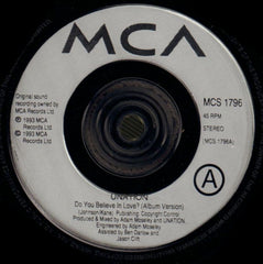 Do You Believe In Love-MCA-7" Vinyl-NM/NM