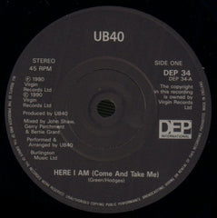 Here I Am-DEP International-7" Vinyl P/S-VG+/Ex