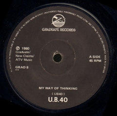 My Way Of Thinking-DEP International-7" Vinyl P/S-VG/VG