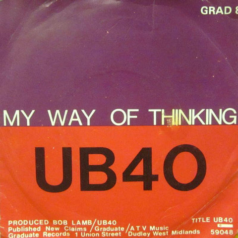 UB40-My Way Of Thinking-DEP International-7" Vinyl P/S