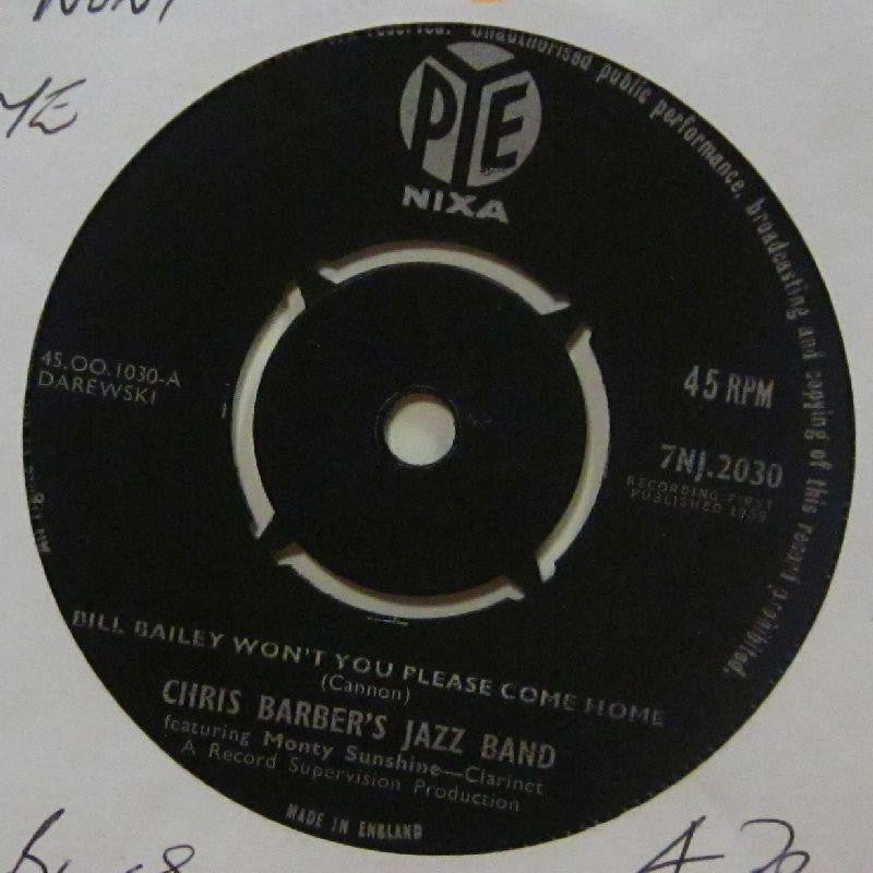 Chris Barber's Jazz Band-Billy Bailey Wont You Please Come Home-Pye/Nixa-7" Vinyl