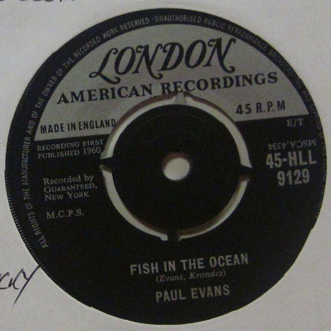 Paul Evans-Fish In The Ocean-London-7" Vinyl