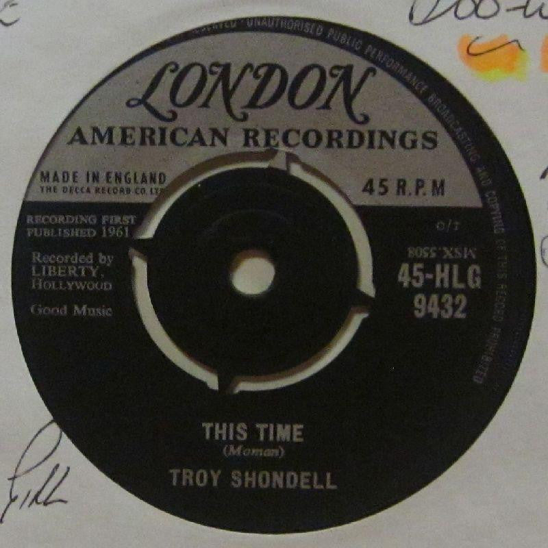 Troy Shondell-This Time-London-7" Vinyl