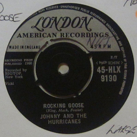 Johnny And The Hurricanes-Rocking Goose-London-7" Vinyl