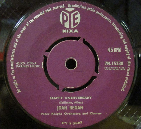 Joan Regan-Happy Anniversary-Pye-7" Vinyl