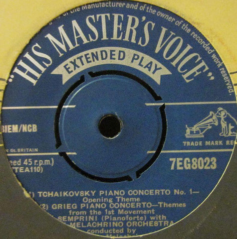 Tchaikovsky-Piano Concerto-HMV-7" Vinyl