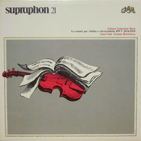 Bach-Le Sonate Per Violino E Clavicembalo-Supraphon-2x12" Vinyl LP