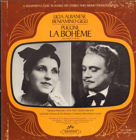 Puccini-La Boheme-Seraphim-2x12" Vinyl LP Box Set