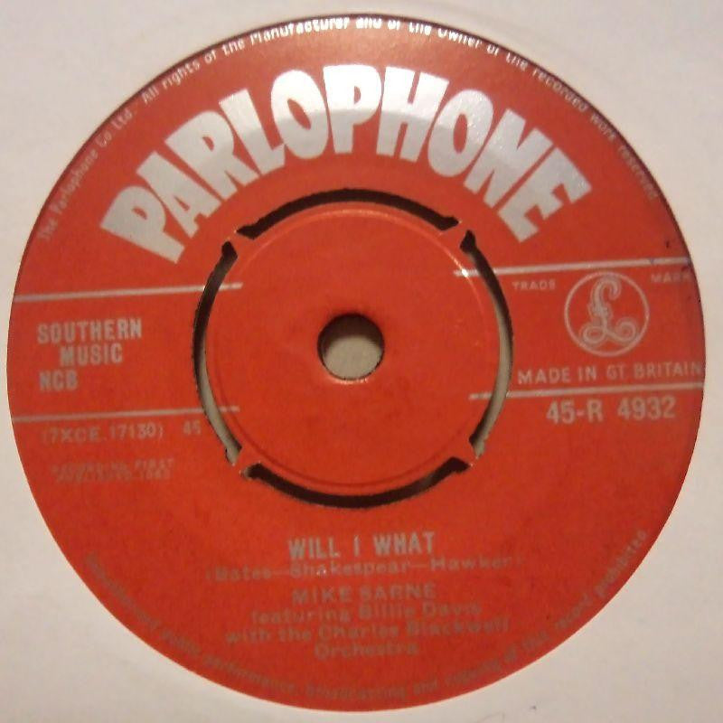 Mike Sarne-Will I Want-Parlophone-7" Vinyl