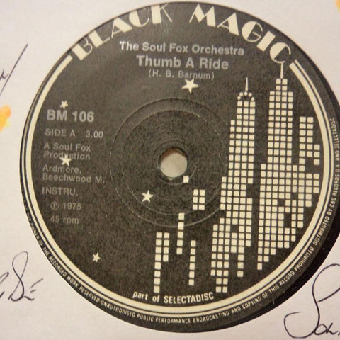 The Soul Fox Orchestra-Thumb A Ride-Black Magic-7" Vinyl