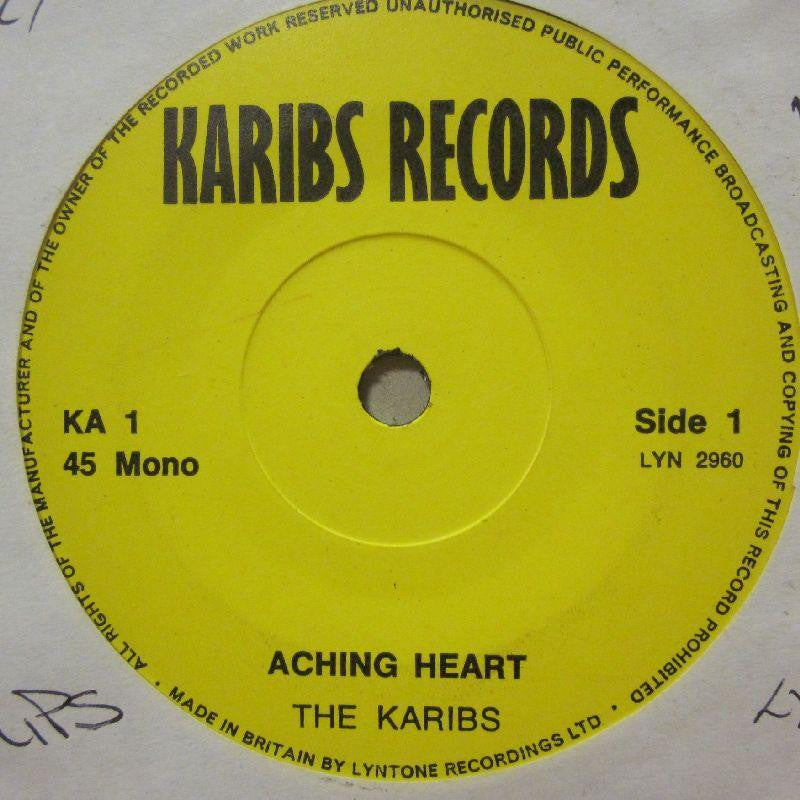 The Karibs-Aching Heart/ Sugar Lips-Karibs/ Lyntone-7" Vinyl