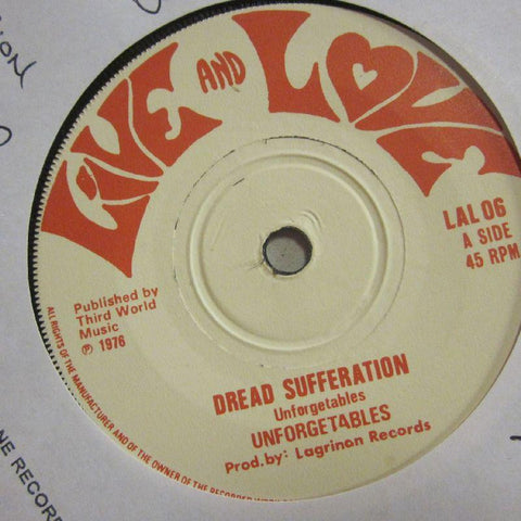 Unforgetables-Dread Sufferation -Live And Love-7" Vinyl