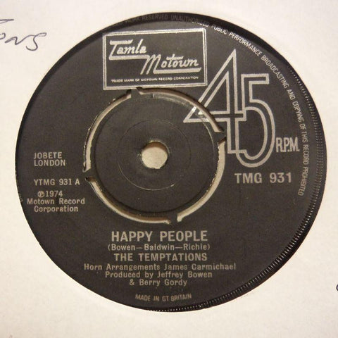 The Temptations-Happy People -Tamla Motown-7" Vinyl