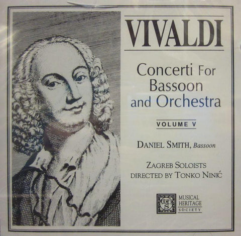 Vivaldi-Concerti For Bassoon And Orchestra Vol V-Musical Heritage Society-CD Album