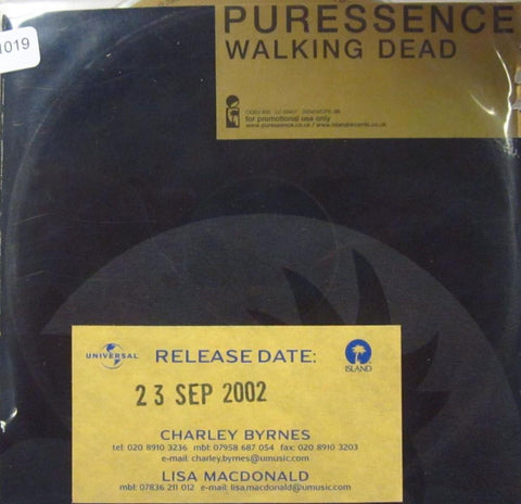 Puressence-Walking Dead-Universal/Island-CD Album