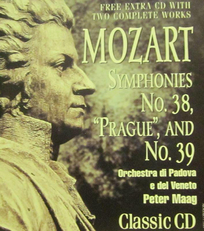 Mozart-Symphonies No.38 And 39-CD Album