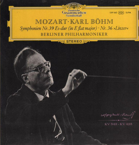 Mozart-Symphonien Nr.39 Berlin Philharmonic/Bohm-Deutsche Grammophon-Vinyl LP