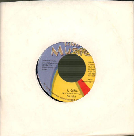 Sizzla-U Girl-In Time Music-7" Vinyl