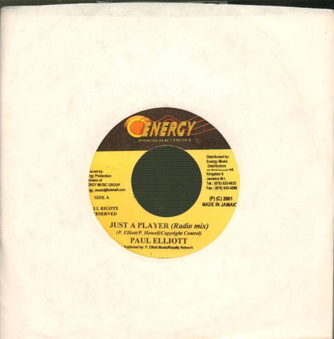 Paul Elliott-Just A Player-Energy Production-7" Vinyl