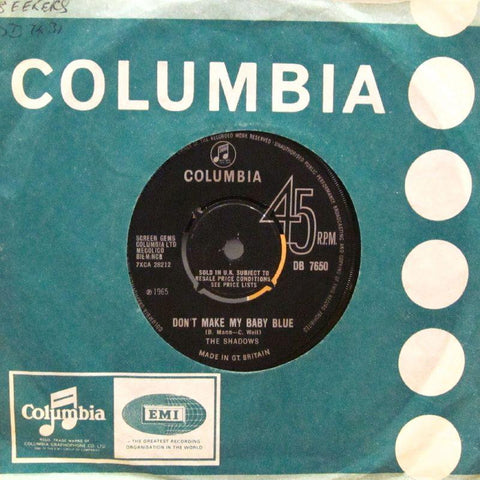 The Shadows-DonÒt Make My Baby Blue-Columbia-7" Vinyl