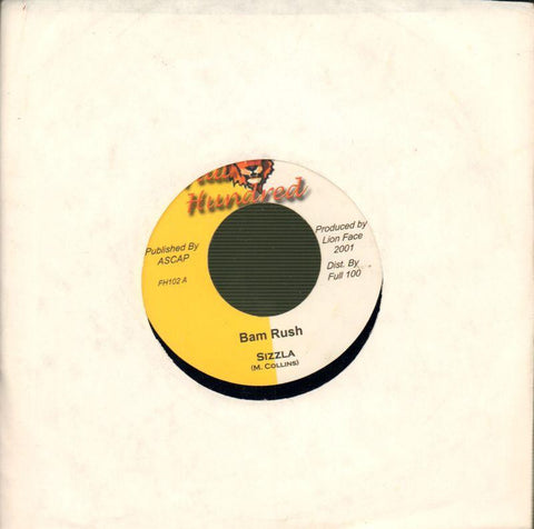 Sizzla-Bam Rush-Full Hundred-7" Vinyl