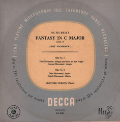 Schubert-Fantasy In C Major Clifford Curzon-Decca-10" Vinyl