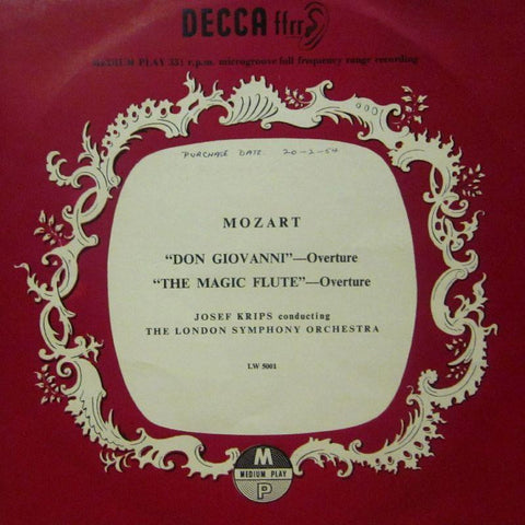 Mozart-Don Giovanni/The Magic Flute Overtures-Decca-10" Vinyl