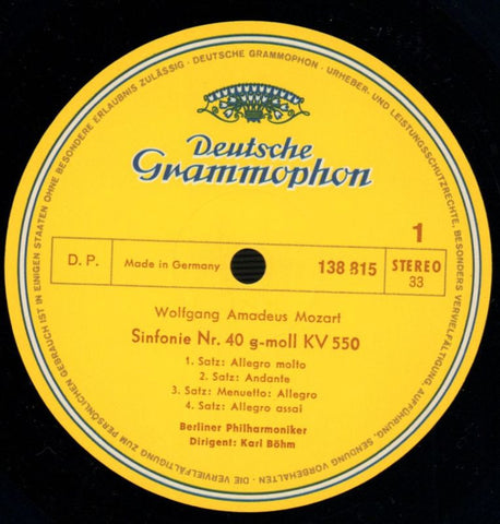 Symphonien No.40-Deutsche Grammophon-Vinyl LP-VG/Ex+