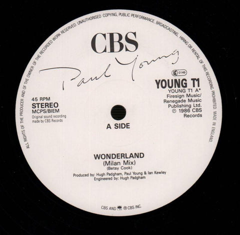 Wonderland-CBS-12" Vinyl P/S-VG/Ex-