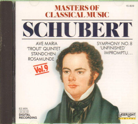 Schubert-Masters Classic Music, Vol.9-CD Album-New