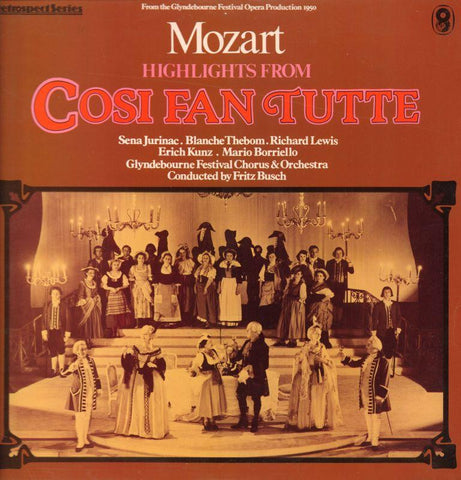 Mozart-Cosi Fan Tutte Fritz Busch-World Record Clun-Vinyl LP