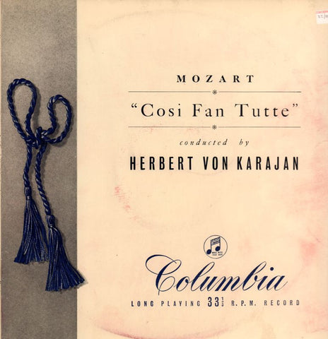 Mozart-Cosi Fan Tutte Record 1-Columbia-Vinyl LP