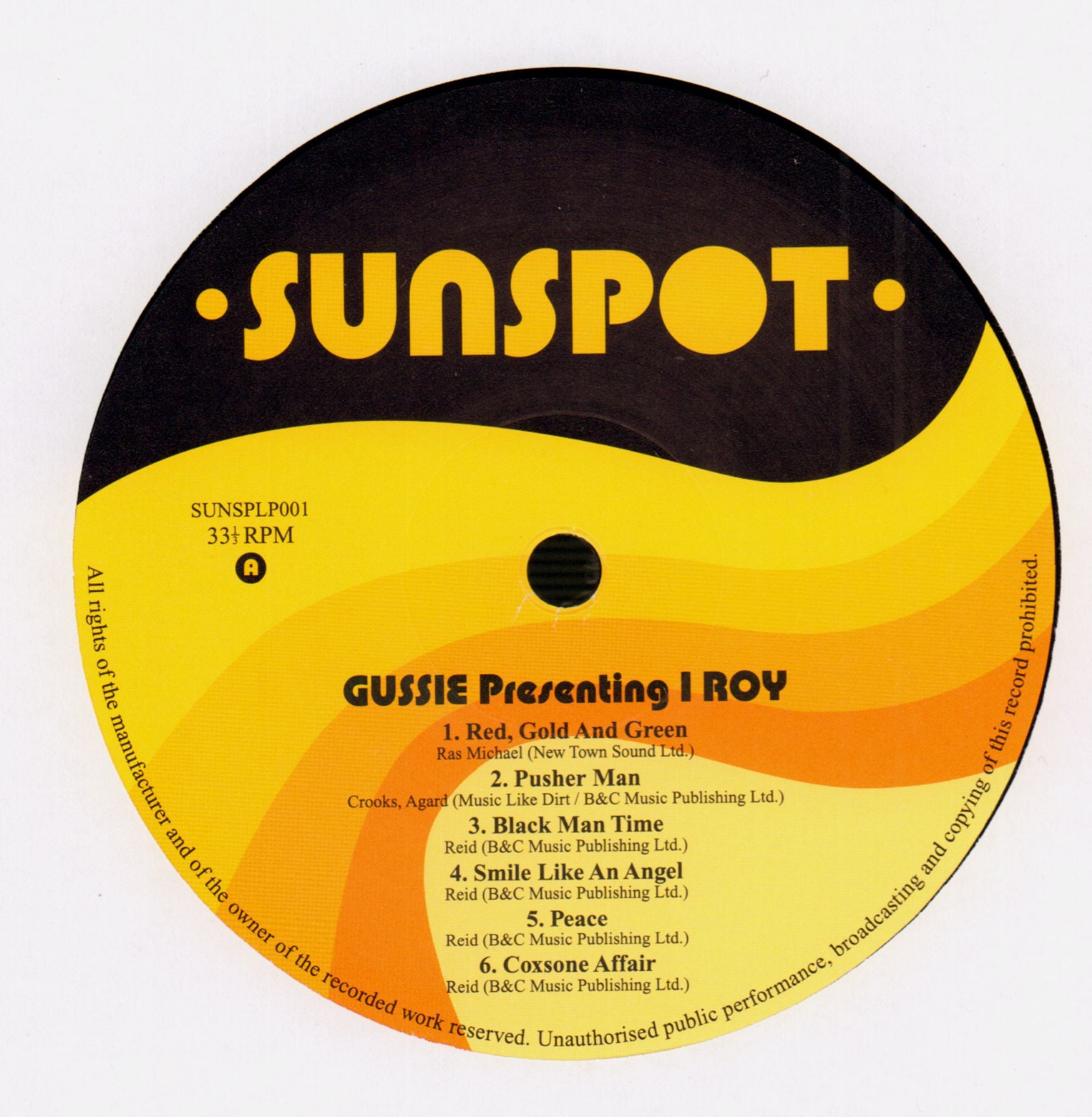 Gussie Presenting Iroy-Sunspot-Vinyl LP-NM/M