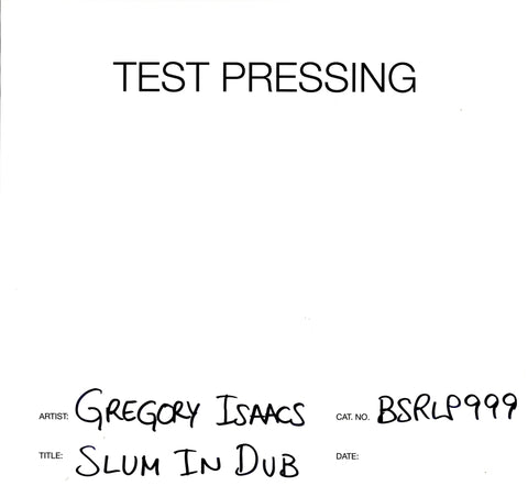 Slum In Dub-Burning Sounds-Vinyl LP Test Pressing-M/M