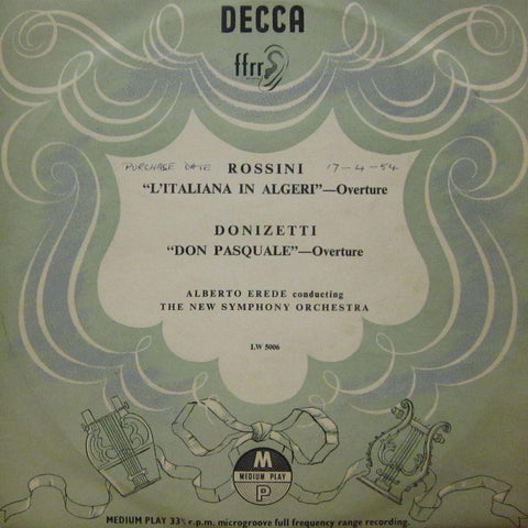 Rossini/Donizetti-L'Italiana In Algeri/Don Pasquale-Decca-10" Vinyl