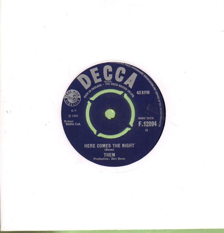 Here Comes The Night-Decca-7" Vinyl