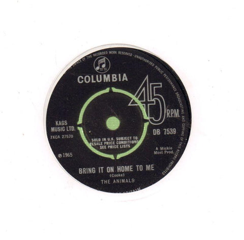 Bring It On Home To Me-Columbia-7" Vinyl