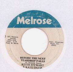 Before The Next Teardrop/ Instrumental-Melrose-7" Vinyl-Ex/Fair