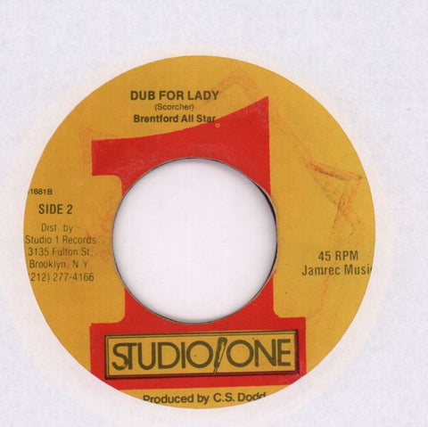 Lady/ Dub For A Lady-Studio One-7" Vinyl-Ex/G