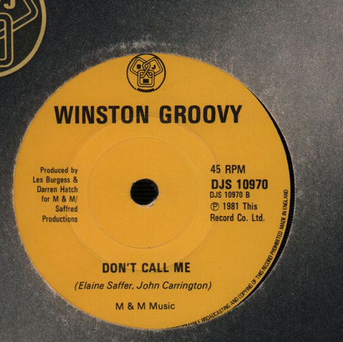 Something On The Side/ Don't Call Me-DJM-7" Vinyl-VG/VG+