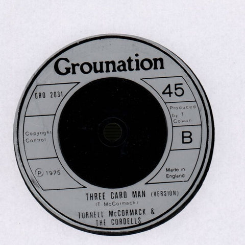 Three Card Man-Grounation-7" Vinyl-Ex/Ex