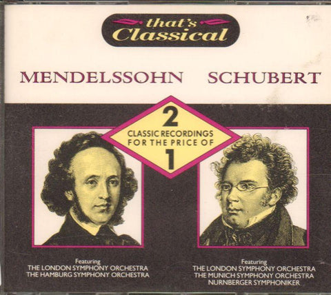 Mendelssohn/Schubert-Classic Recordings-CD Album