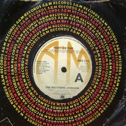 The Brothers Johnson-Right On Time-A & M-7" Vinyl