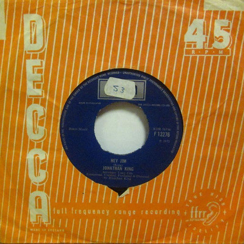 Jonathan King-Hey Jim-Decca-7" Vinyl