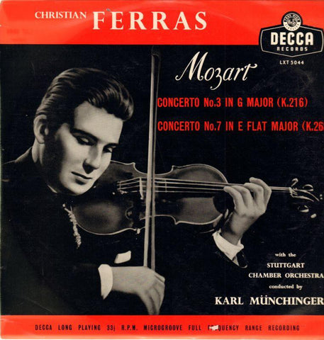 Mozart-Concerto No.3 For Violin-Decca-Vinyl LP