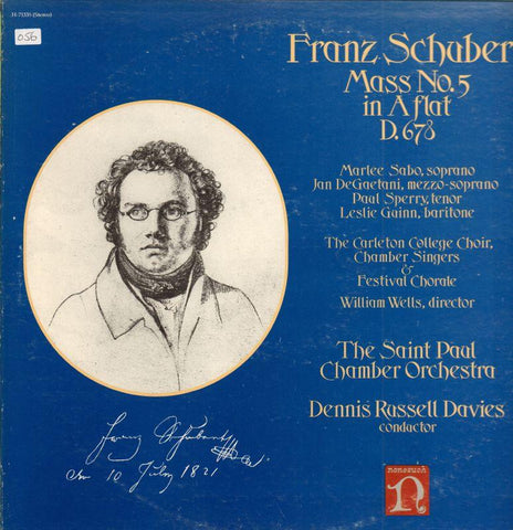 Schubert-Mass No.5-Nonesuch-Vinyl LP