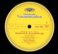 Symphonien Nr.40 Vienna Philharmonic/Karl Bohm-Deutsche Grammophon-Vinyl LP-VG/Ex+