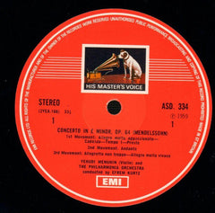 Concerto in E Minor Mendelssohn/Bruch-EMI-Vinyl LP-Ex/NM